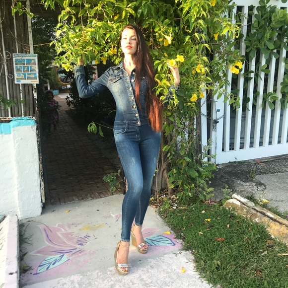 Dishe jeans | Jeans | Dishe Jeans This Dark Blue Soft Washed Jumpsuit ...